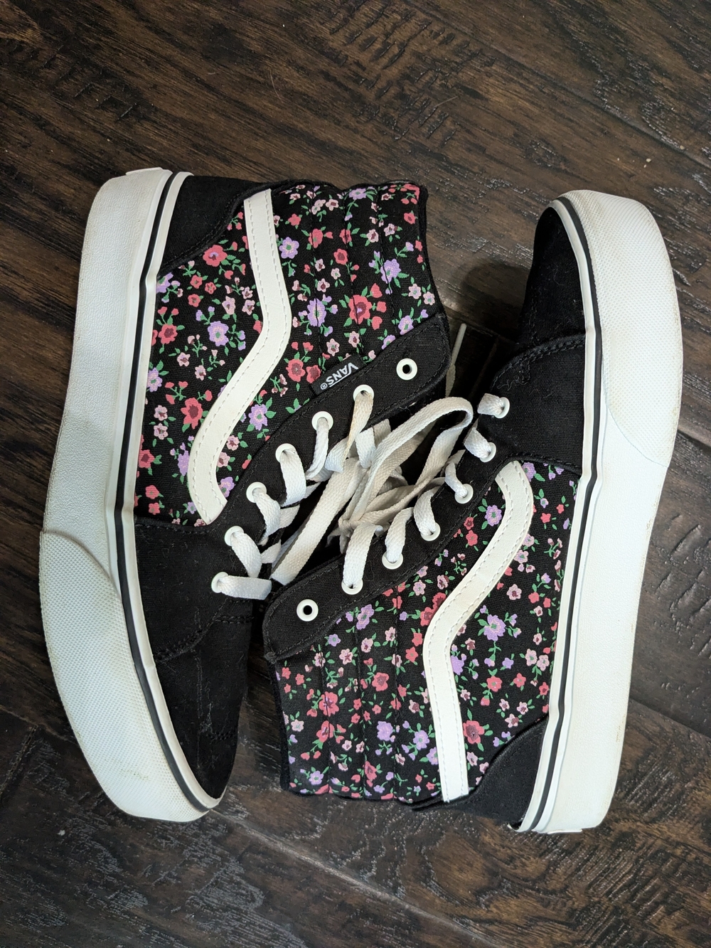 Vans "Off The Wall" Floral High-Top Sneakers